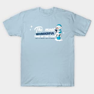 Snow Man Snowman Let It Snow T-Shirt